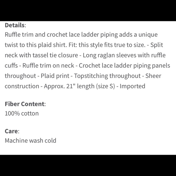 Free People Honey Grove purple plum plaid top NWT - Picture 5 of 5